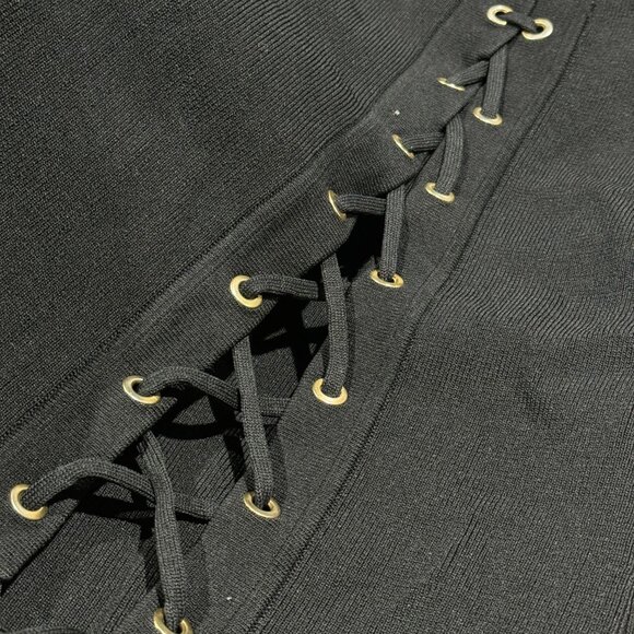 Zara Knitwear Lace Up Mini Skirt - Picture 4 of 4